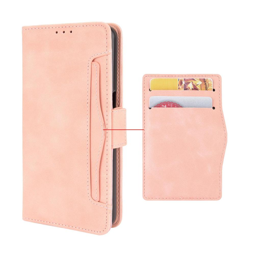 TCL 50SE Phone Leather Flip Case with Multi-Card Slots for TCL 505 4G/XE.