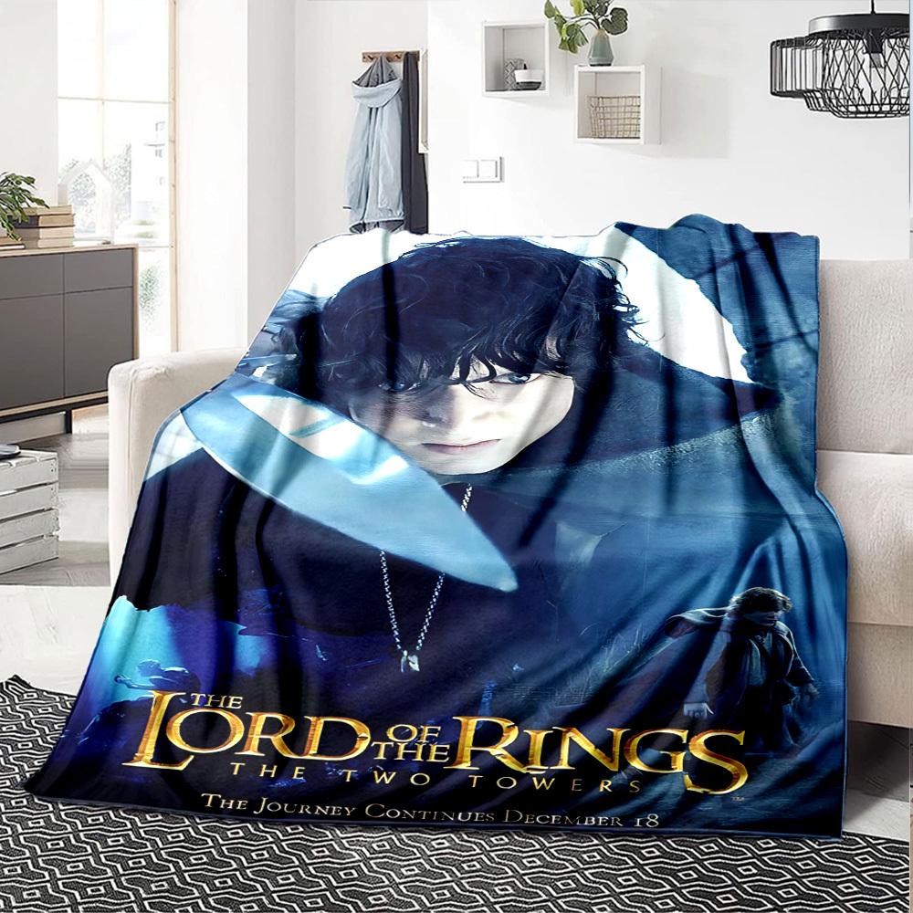 1pc LORD OF THE RINGS THE TWO TOWERS Blanket Lightweight Flannel Throw for Sofa Bed Travel Camping Livingroom Office Couch Chair 1154KK
