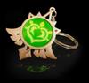 New Teyvat Vision Fontaine Water God Focalors Lyney and Lynette Keychain Luminous 7 Element Eye Of God Toy KeyRing