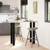 VidaXL Bar Table Legs 4 Pcs Black 110-112 Cm Steel 4012480