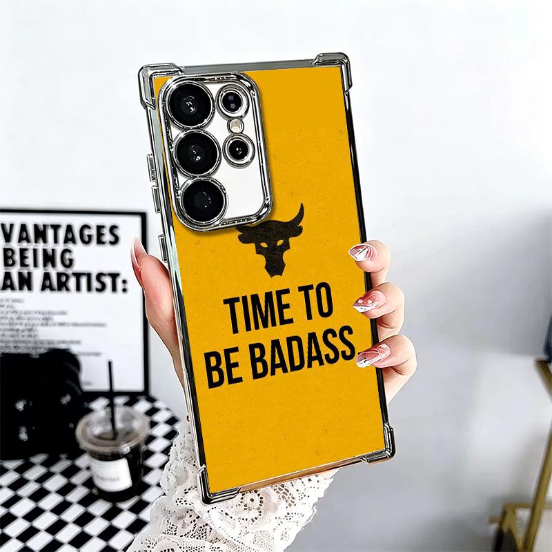 The Rock Dwayne Johnson Plating Phone Case For Samsung Galaxy S24 S25 FE S26 Edge S23 Ultra S22 S21 Plus S20 Anti-Fall Airabag C