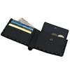 Inden Bifold Wallet with Bill Compartment and Coin Deerskin Leather 2006 Black with Gray Wakamatsu Diamond [Inden-ya] Purse, No. ([71-183] Lacquer,