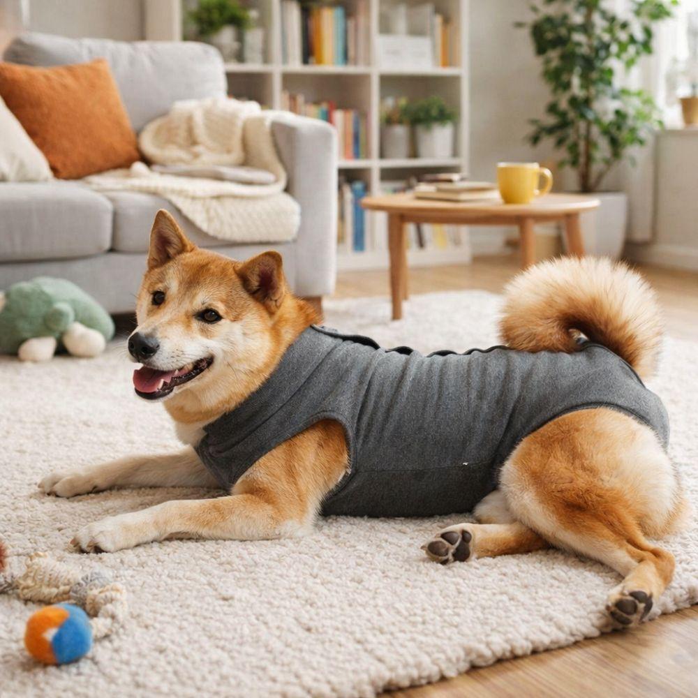 Breathable Dog Sterilization Suit Elastic Cat Jumpsuit Pet Anti-Lick Suit  Wound Protection