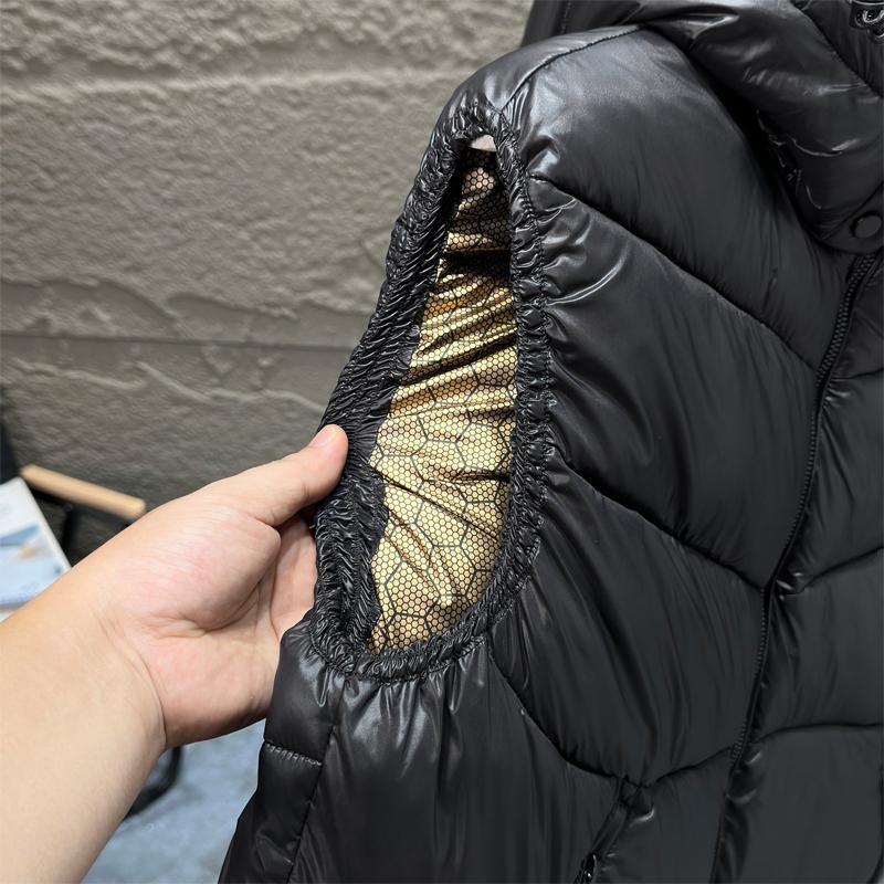 Ärmellose Winterparkas für Herren, Oberteile mit Kapuze, Übergröße, lässige dicke warme schwarze Weste für Herren-Oberbekleidung