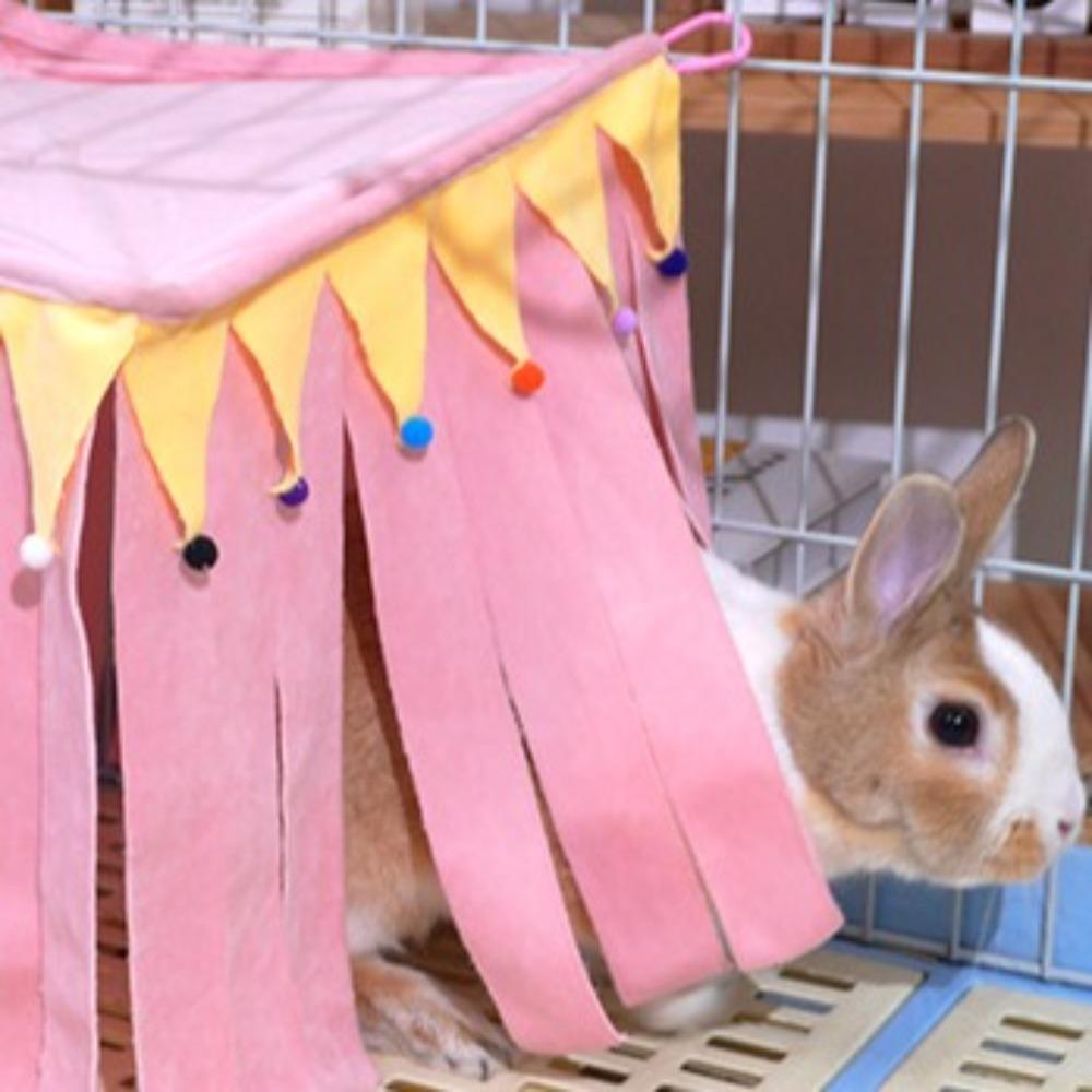 Curtain Guinea Pig Pet Tent Hideout Hamster Hide Corner Nest  Cage Accessories