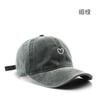 Berretto da baseball da uomo giapponese autunno e inverno personalizzato lavato e vecchio retrò amore ricamo berretto da esterno da uomo da viaggio parasole