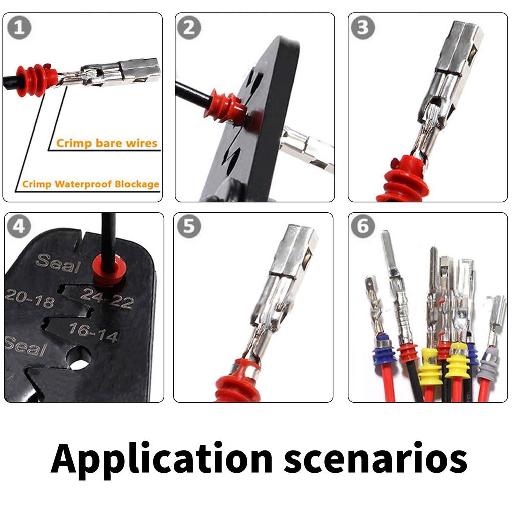 950Pcs Connector Pin Terminals Car Electrical Wire Terminals 1/1.5/1.8/2.2/2.8/3.5mm Automotive Pin Connector Enduring