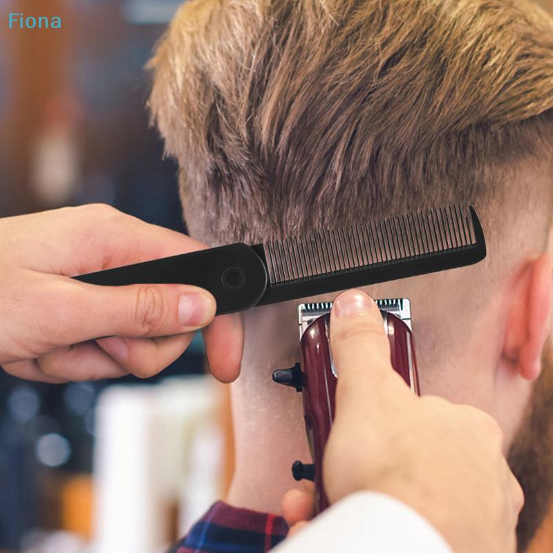 Barber Hair Clipper Folding Combs Multifuncional Plastic Wide Tooth Oil Head Comb Beard Combing Three/Four In One Styling Tools