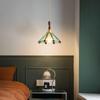 Modern Copper Glass LED Pendant Lamp Switch Living Room Hanging Lights Bedroom Green Amber White Nordic Luminaria Chandeliers