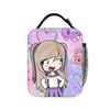 Frame Lyna Vallejos Lunch Bag Cute Lunch Box School Portable Thermal Lunch Bags For Women Oxford Print Cooler Bag