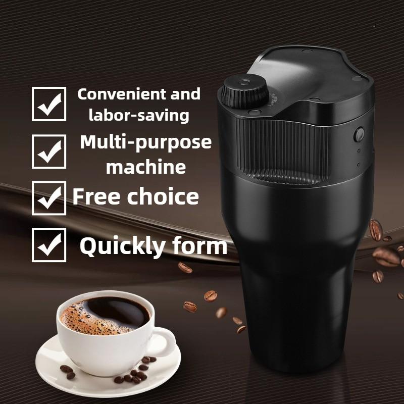 Half Handmade Portable Outdoor Capsule Coffee Machine USB Charging Mini Automatic Capsule Home Portable American Coffee Machine