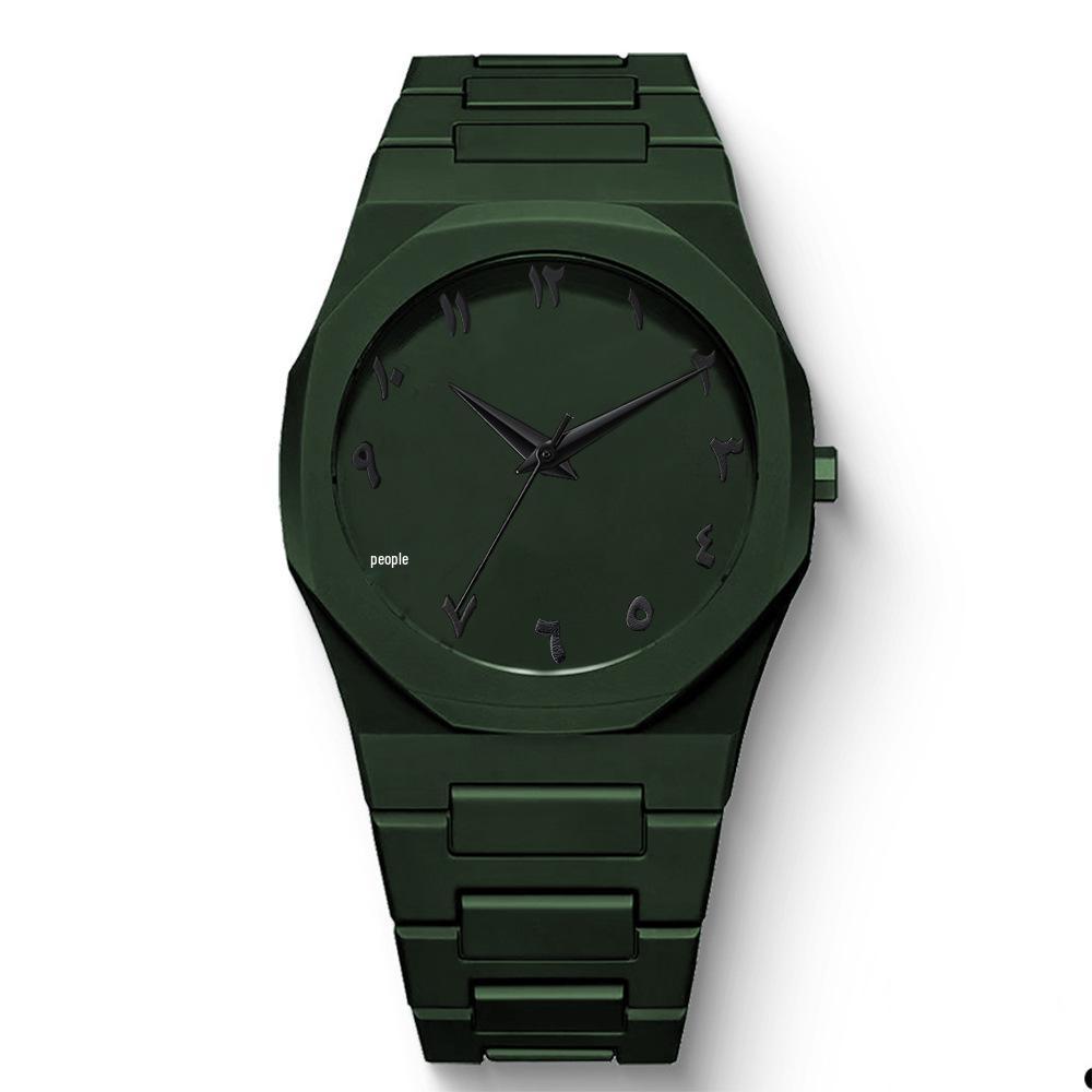 

Мужские простые черные кварцевые часы с застежкой-бабочкой и ремешком с масляной пропиткой