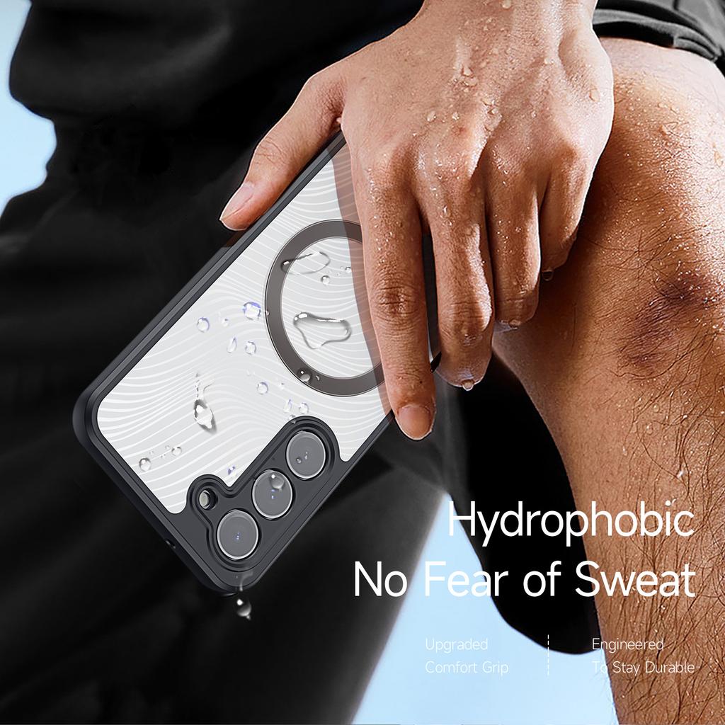 DUX DUCIS Aimo Serie Magnetische Hülle für Samsung Galaxy S23+ Kompatibel mit MagSafe TPU+PC Matte Handyhülle (REACH-Zertifizierung)