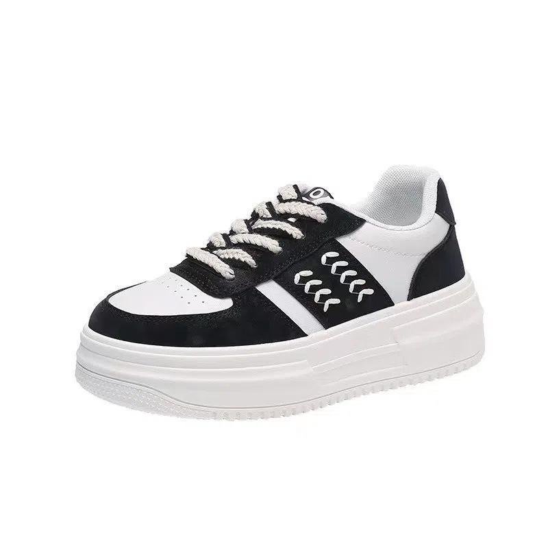 Comfortable platform white shoes women's autumn and winter increase ins tide 2025 new versatile casual sports shoes running board shoes