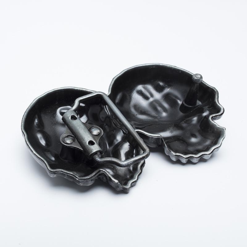 Men's Halloween Skull Belt Buckle - Retro Alloy Cosplay Accessory