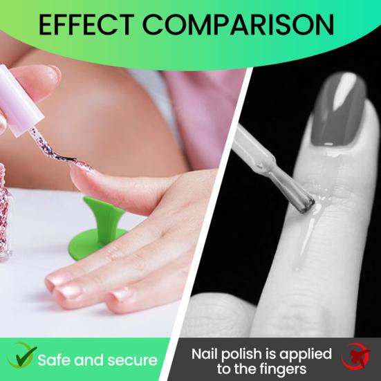 Nail Art Držák prstu Plastový manikúrní stojánek s širokou základnou Stabilní podpora prstu pro aplikaci gelových akrylových nehtů
