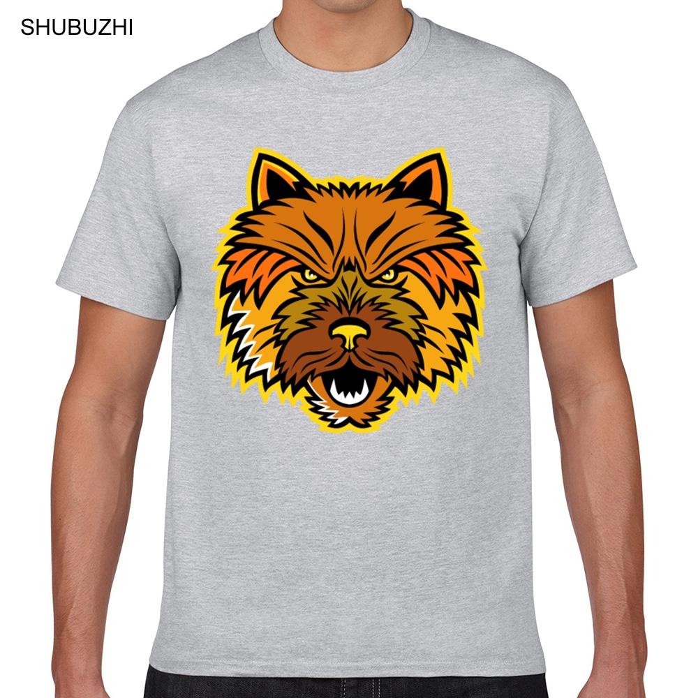 Tops T Shirt Men Norwich Terrier Mascot Casual  Black Print Male Tshirt Cotton Tshirt Men Summer Fashion T-shirt Euro Size