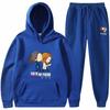 Men Women Hoodie Sweatpants Set Fleece Lined Tracksuit Casual Sportswear Winter