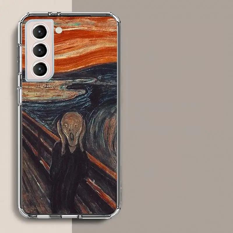 Van Gogh Oil Painting Phone Case For Samsung S25+ Edge Galaxy S24 FE S23 Ultra Capa Shell S22+ S21 Plus S20 FE Cover Silicone So