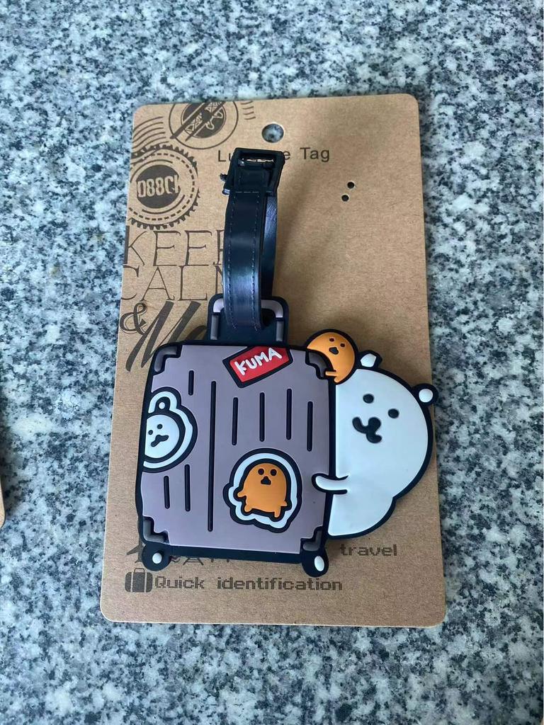 Chiikawa Cute Bear & Hachi Usagi Luggage Tag PVC Pendant