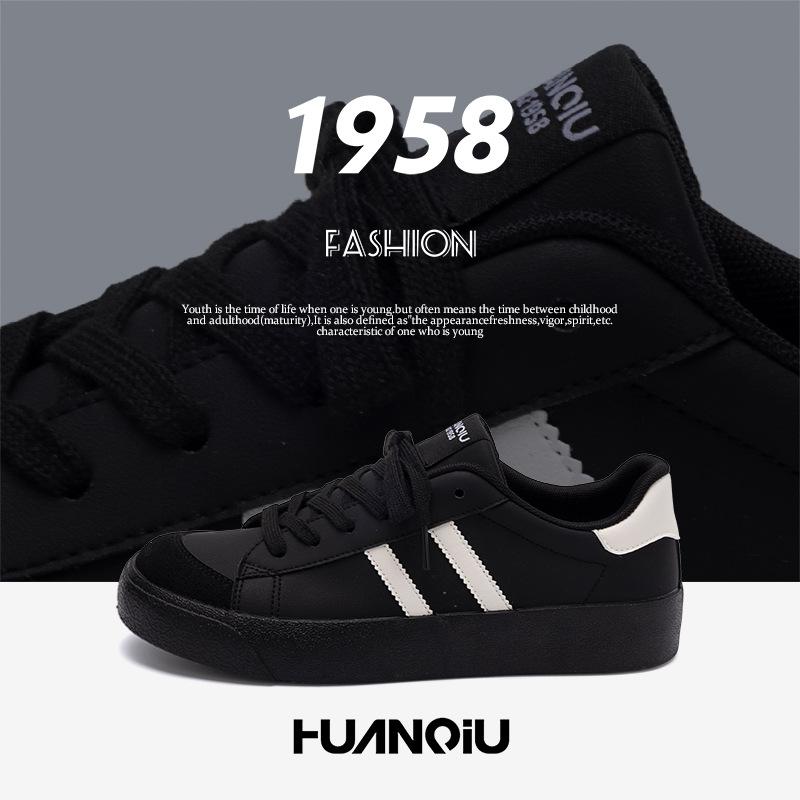Global Men's Shoes Retro Black Board Shoes Men's Autumn Tide Versatile Casual Shoes Platform German Training Shoes ZHQ-XA265