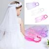 Children Girl Hair Wreaths Lace Bride Wedding Party Vacation Beach Kids Girls Accessories
