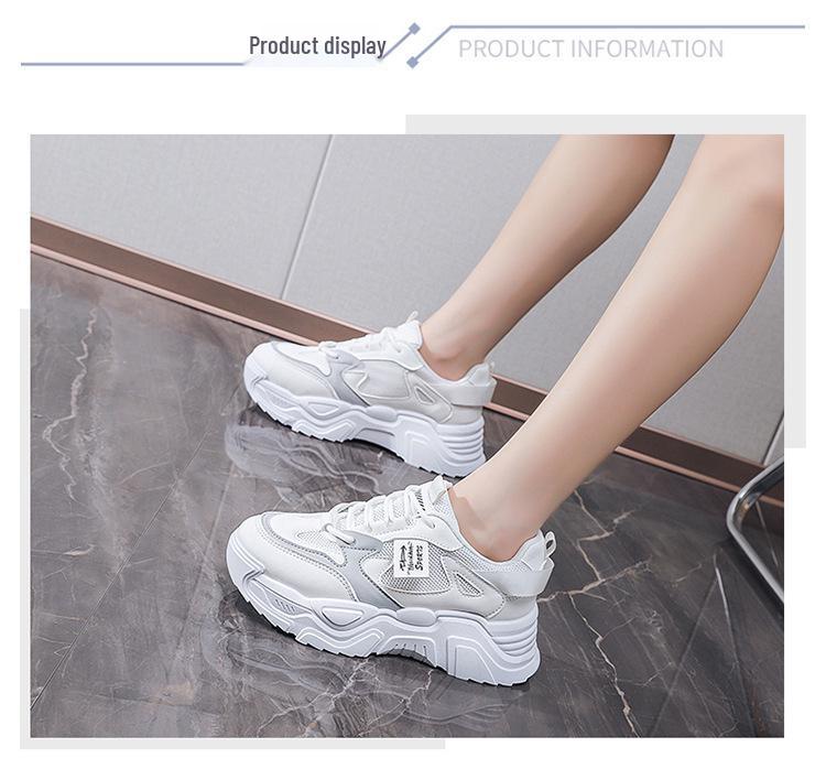 2025 Korean Dad Shoes for Women: Spring Casual, All-Match Sports, Street Style, Height-Increasing - Model K819