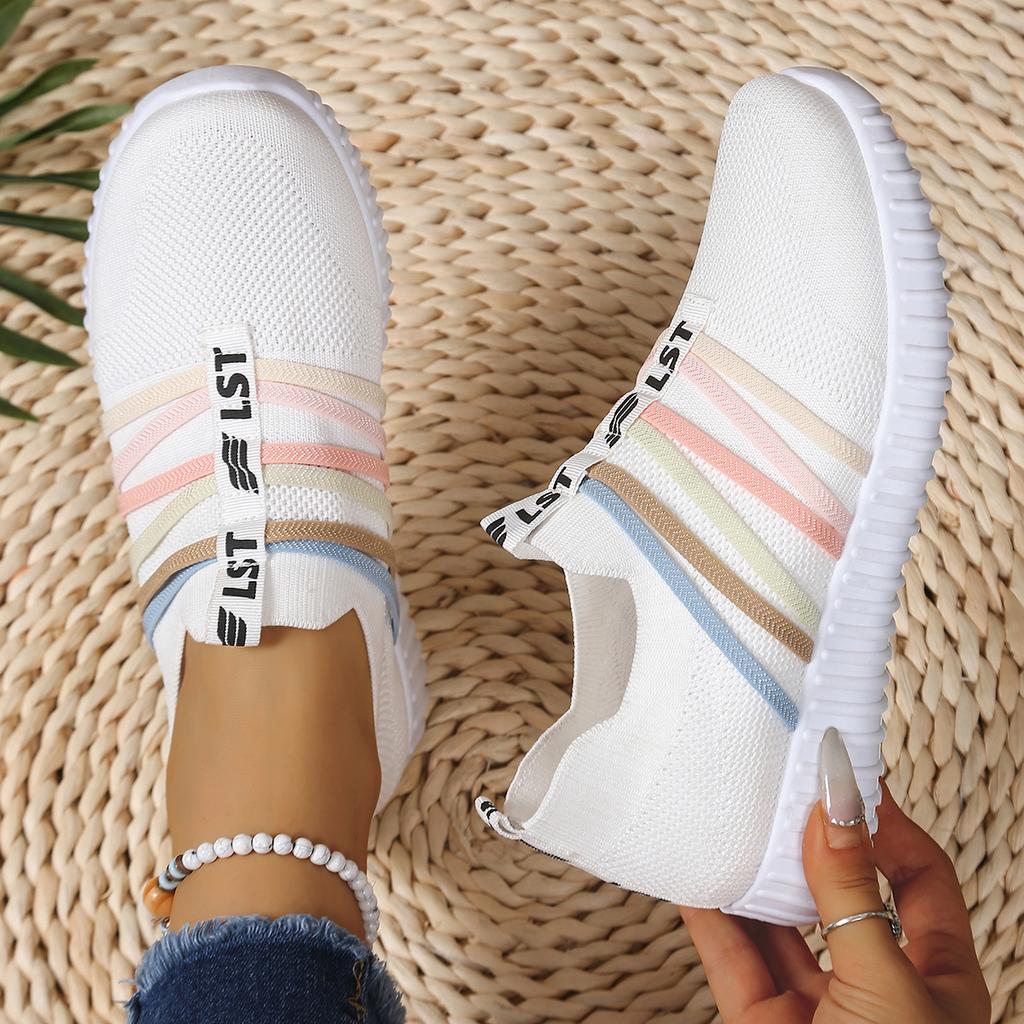 Delicate Rainbow with Pink Shoes Ladies Shoes Women's Sneakers Shoes Woman  Cheap Shoes Clearance Free Shipping