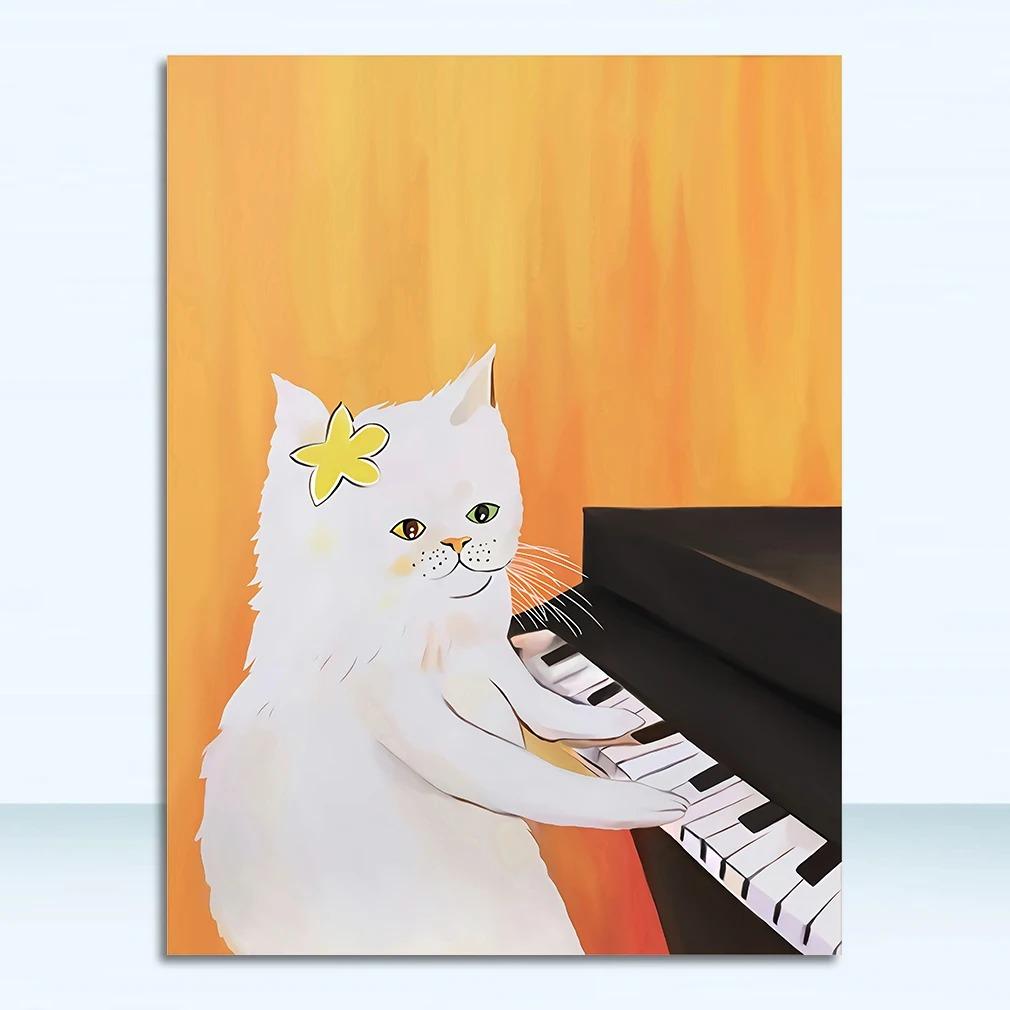 Wall Art Pictures For Living Room Kid's Bedroom Nursery Cuadros Home Decor Cartoon Cat Posters And Prints Canvas Oil Painting