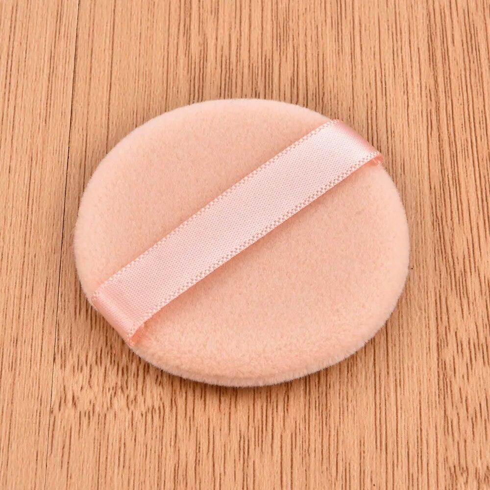 Fond de ten pudră pentru față puf profesional formă rotundă portabil moale cosmetice puf pentru fond de ten burete instrument de frumusețe