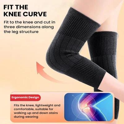 Knee Heat Pad Breathable Elastic Cashmere Warmer Heated Knee Wrap For Men Family Friends Indoor Outdoor Running Cycling Offices