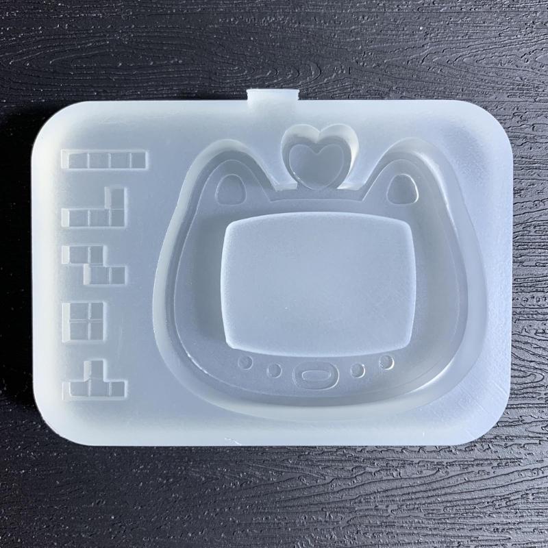 Quicksand Resin Casting Molds,Resin Art Shaker Mold,Crystal Silicone Hollow Mold Epoxy Pendant Mold Cute Keychain Mold