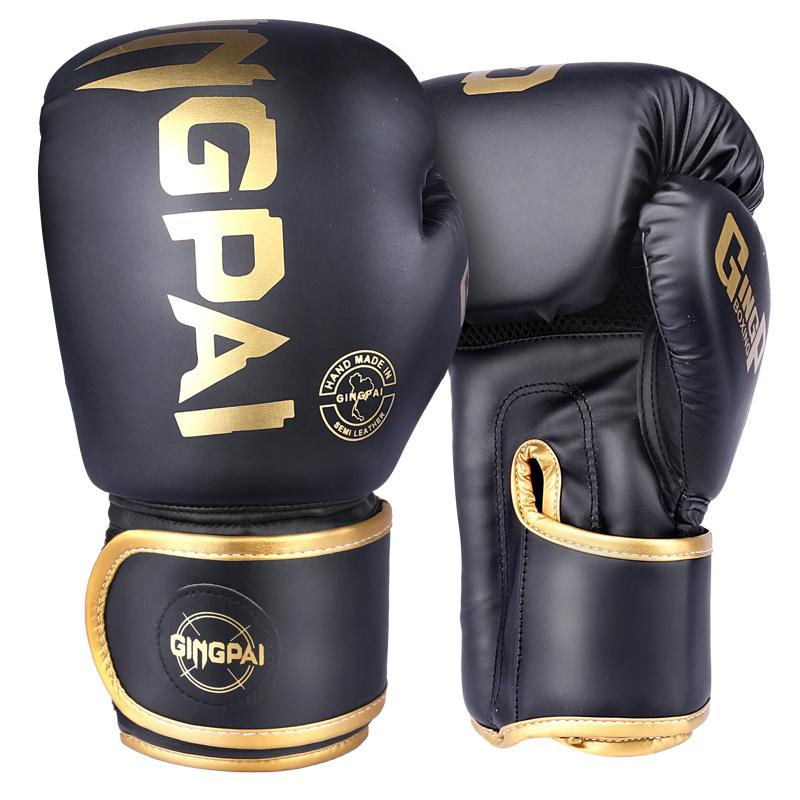 10-14 Oz Adult Kick Boxing Gloves PU Leather Muay Thai MMA Sanda Training Equipment For Men Women Free Fight