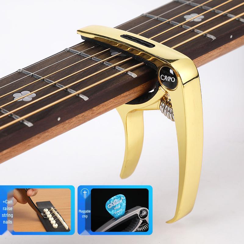 Metal Guitar Capo & Tuner Clip for Acoustic/Electric Guitars & Ukuleles