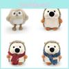 Scarf Hedgehog Plush Toy Animals Stuffed Doll Owl Girls Kids Gifts Birthday