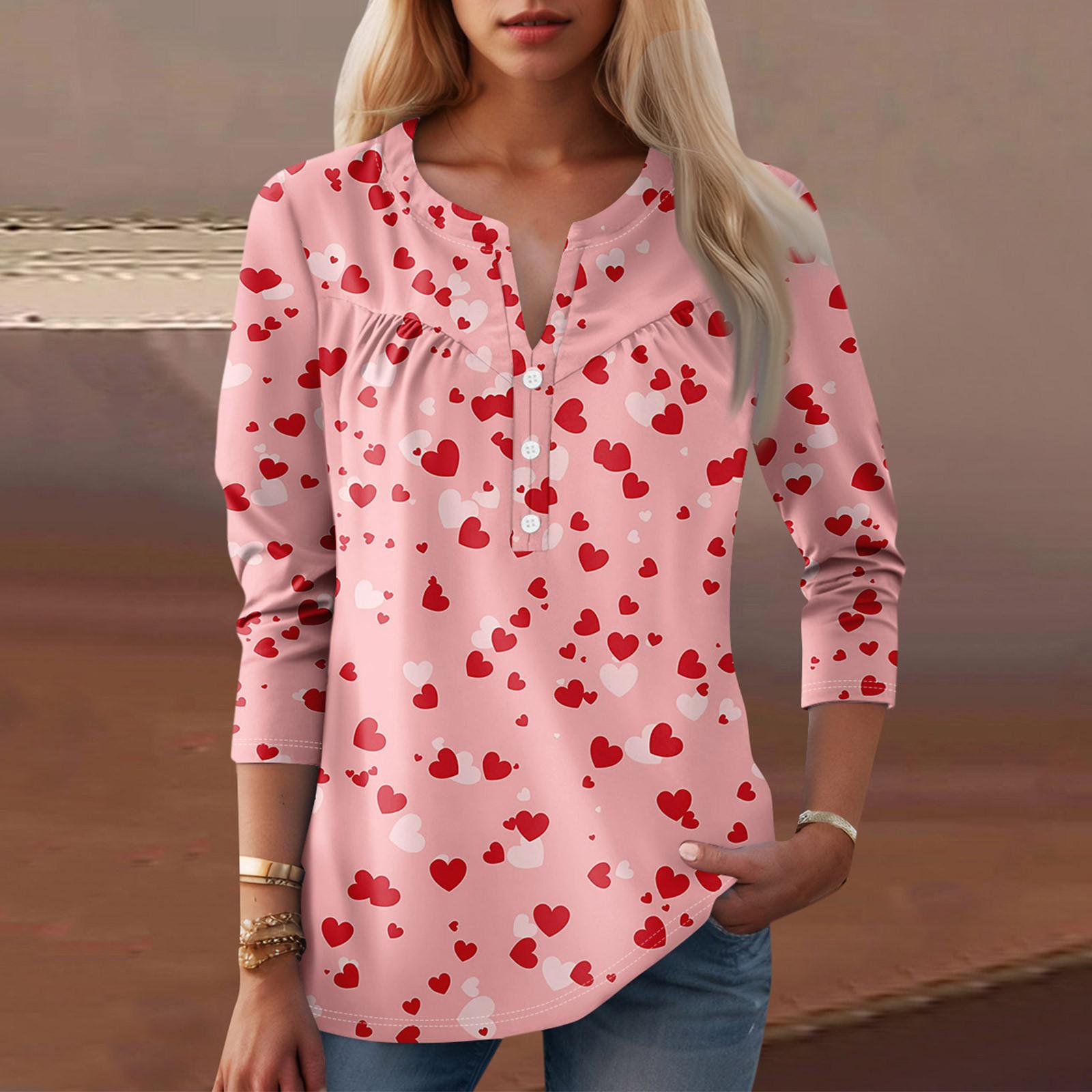 

Жіночий модний повсякденний топ з довгим рукавом і круглим вирізом із квітковим принтом XXL