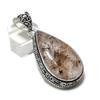 Natural Copper Rutile Gemstone 925 Sterling Silver Jewelry Pendant 2.25" ETC-14307