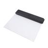 LED Book Light Transparent Panel Flat Reading Lamp with 3 Colors Dimmable and Timer Full Page Illumination Black Base