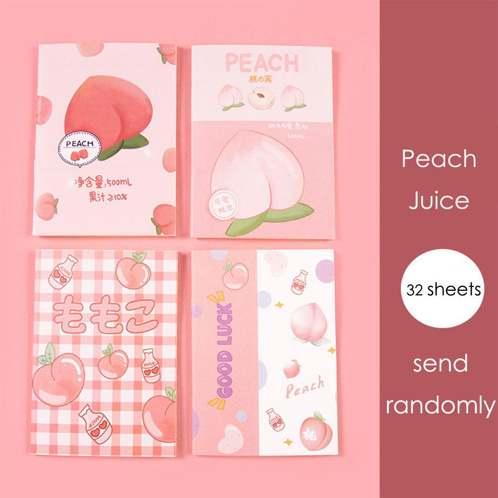 Small Diary Portable Steno Cartoon Astronaut Bear Peach Patterns Cute Girl Dinosaur Mini Notebook