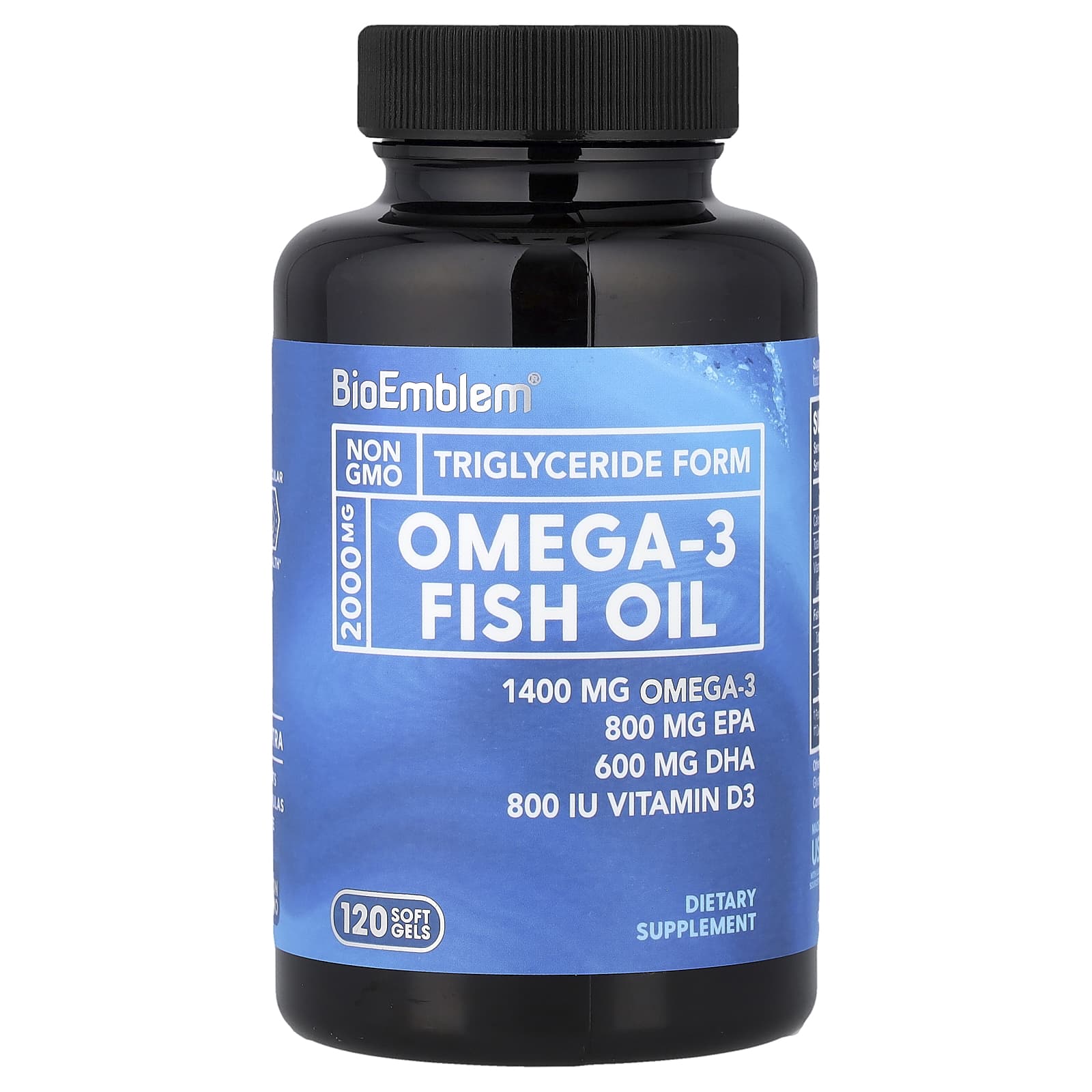 

BioEmblem, Omega-3 Fish Oil, 120 Softgels