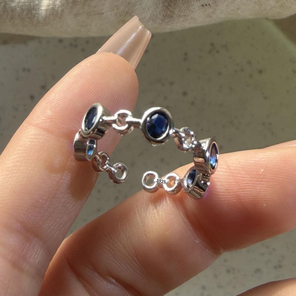 Xiaomi 925 Sterling Silver Rings for Women Couple Minimalist Handmade Simple Sparckling Zircon Ring Fine Jewelry Gift Prevent Allergy