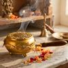 DSH Home Purifying Hand-Loban Incense Burner, Loban Burner with Handle, Dhoop Dhuni Burner