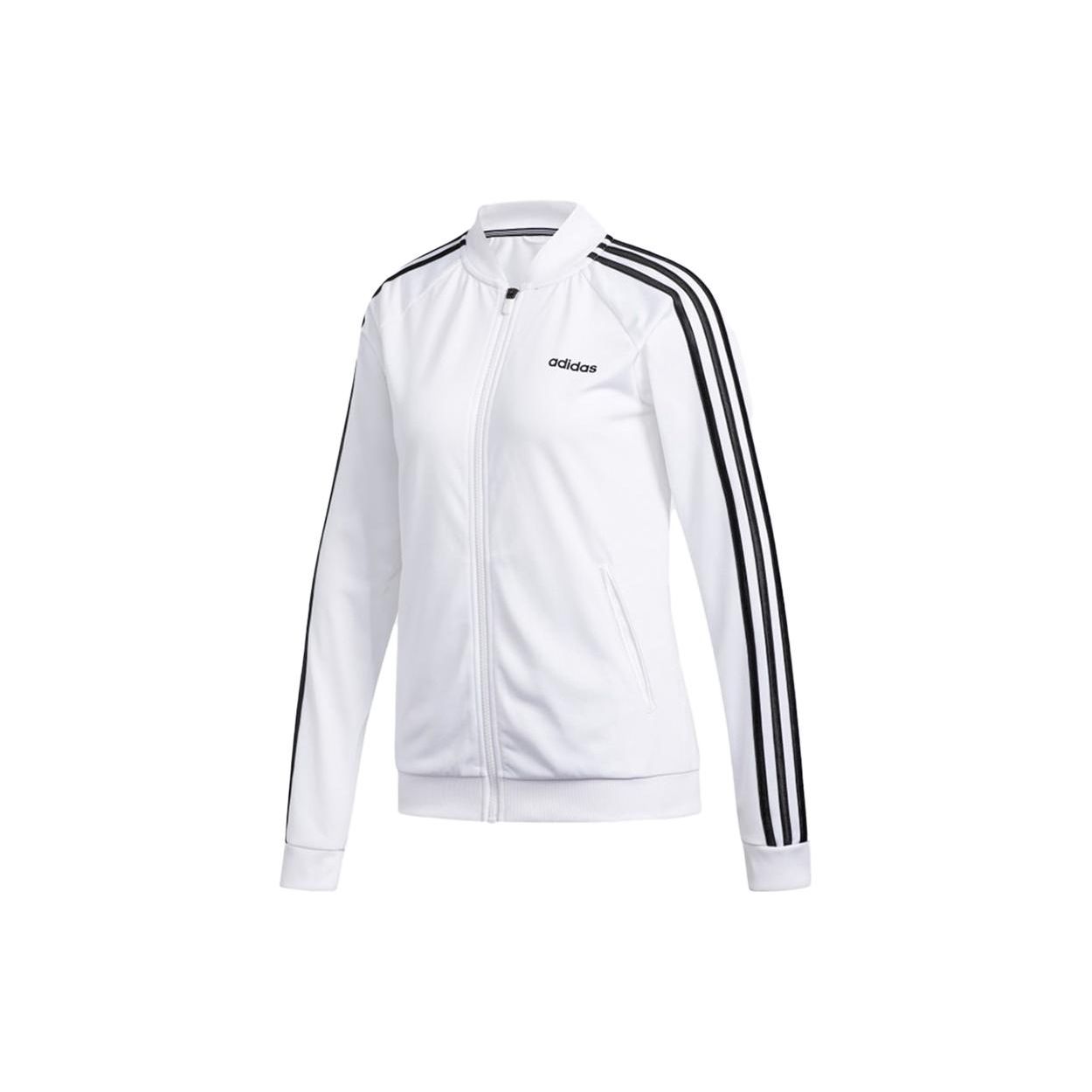 Adidas Slim Fit Retro Sports Zip-Up Jacket Women Jacket White FL4876 S