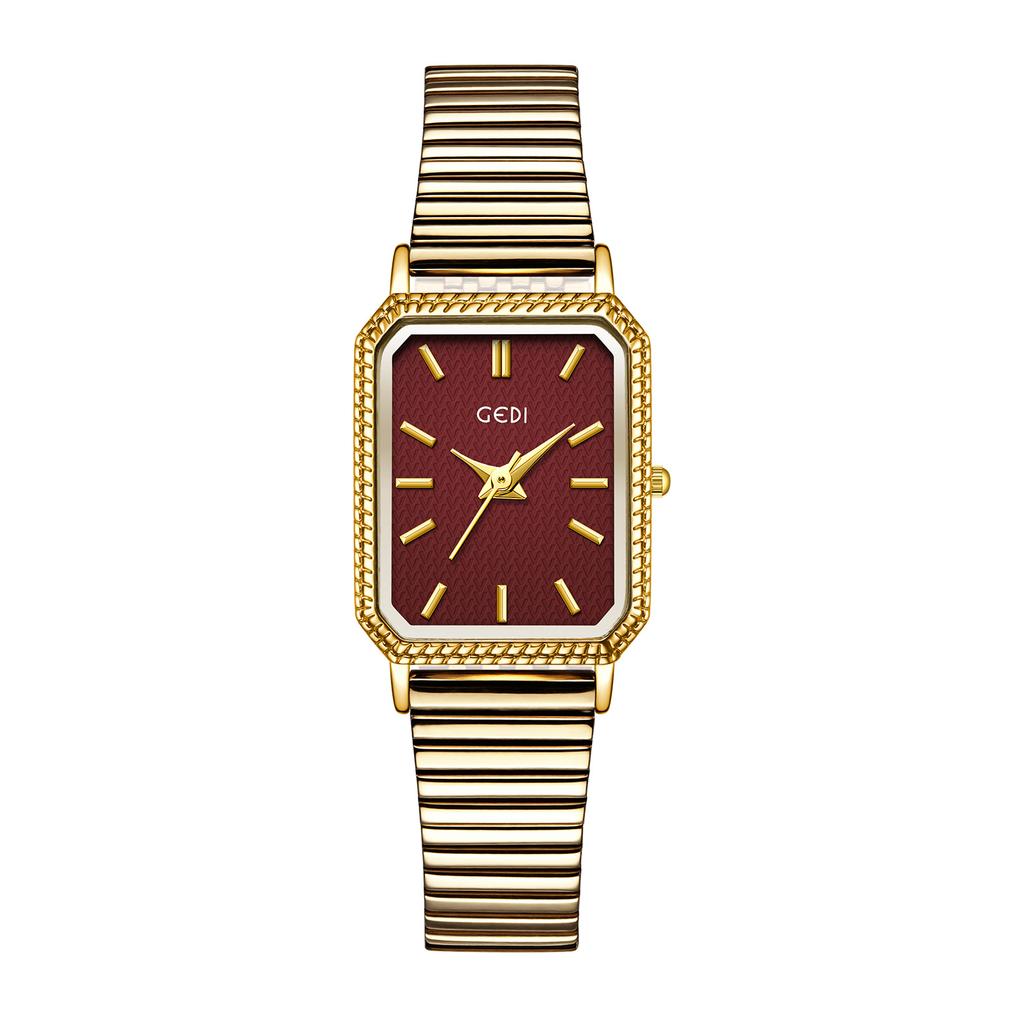 Retro Small Square Plate Watch Female Simple And Exquisite, Light Luxury Axiannu Alloy With Quartz Watch