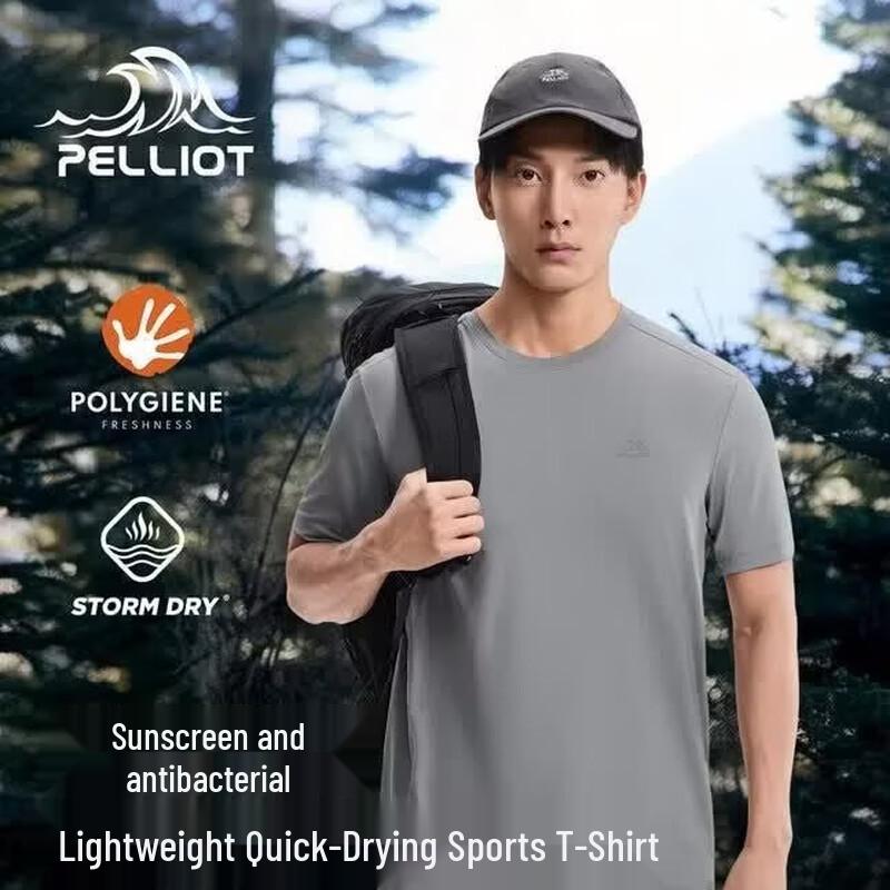 PELLIOT Men's Quick Dry Short Sleeve T-Shirt