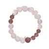 Originales Nischen-Design Natürliches Litschi-Rosa Kristallarmband Erdbeer-Kristallperlenarmband DIY-Kristallarmband wie auf Xiaohongshu gesehen