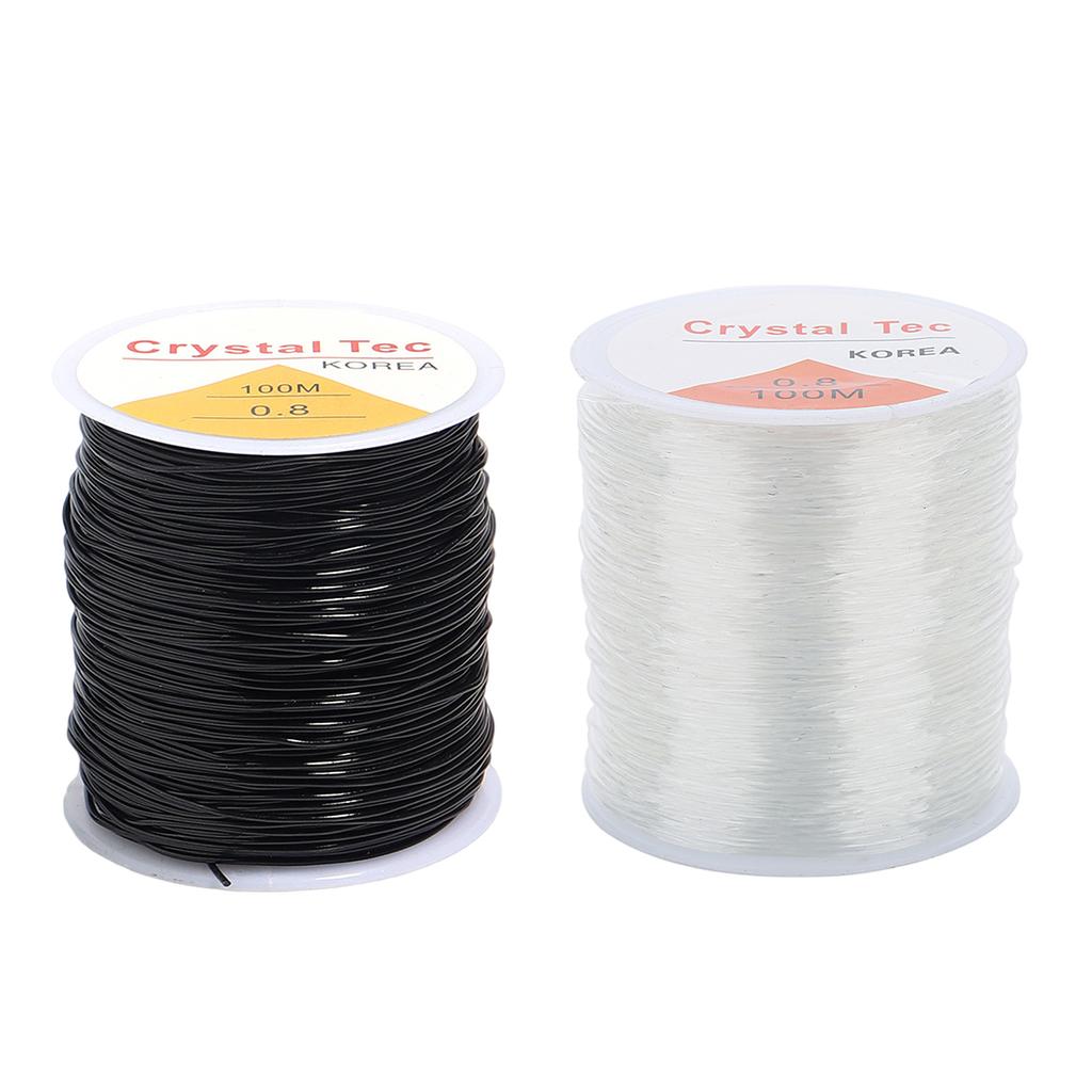 Křišťálová elastická korálková nit Silná odolnost Polyesterová strečová šňůrka na šperky pro náramky a náhrdelníky