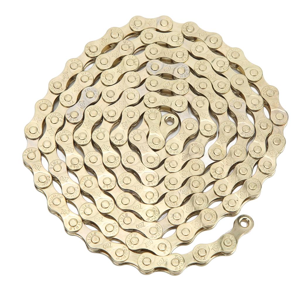 Bike Chain Electroplated Rustproof Carbon Steel 8 Speed Bike Chain for Mountain Bike Road Bike