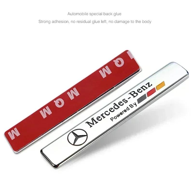 CRB1 3D Metal Car Logo Stickers Side Fender Tail Trunk Styling Accessories For Mercedes Benz AMG W204 W205 W203 W211 W212 W213 W201
