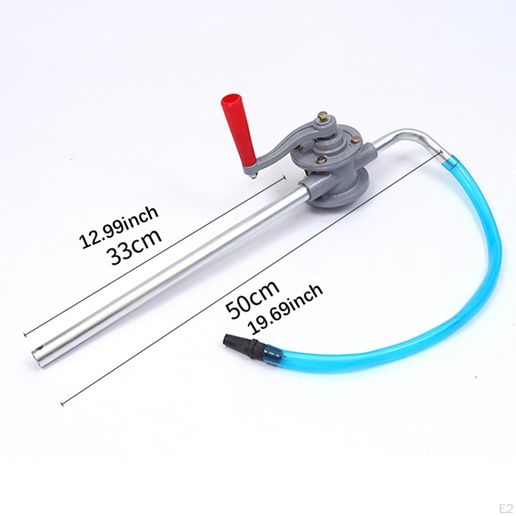 Crank-Driven Oil Transfer Pump for Drum Use with Strainer Included